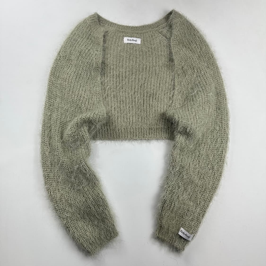 베티붑 소프트 텍스처 크롭 볼레로 가디건 상품이미지1