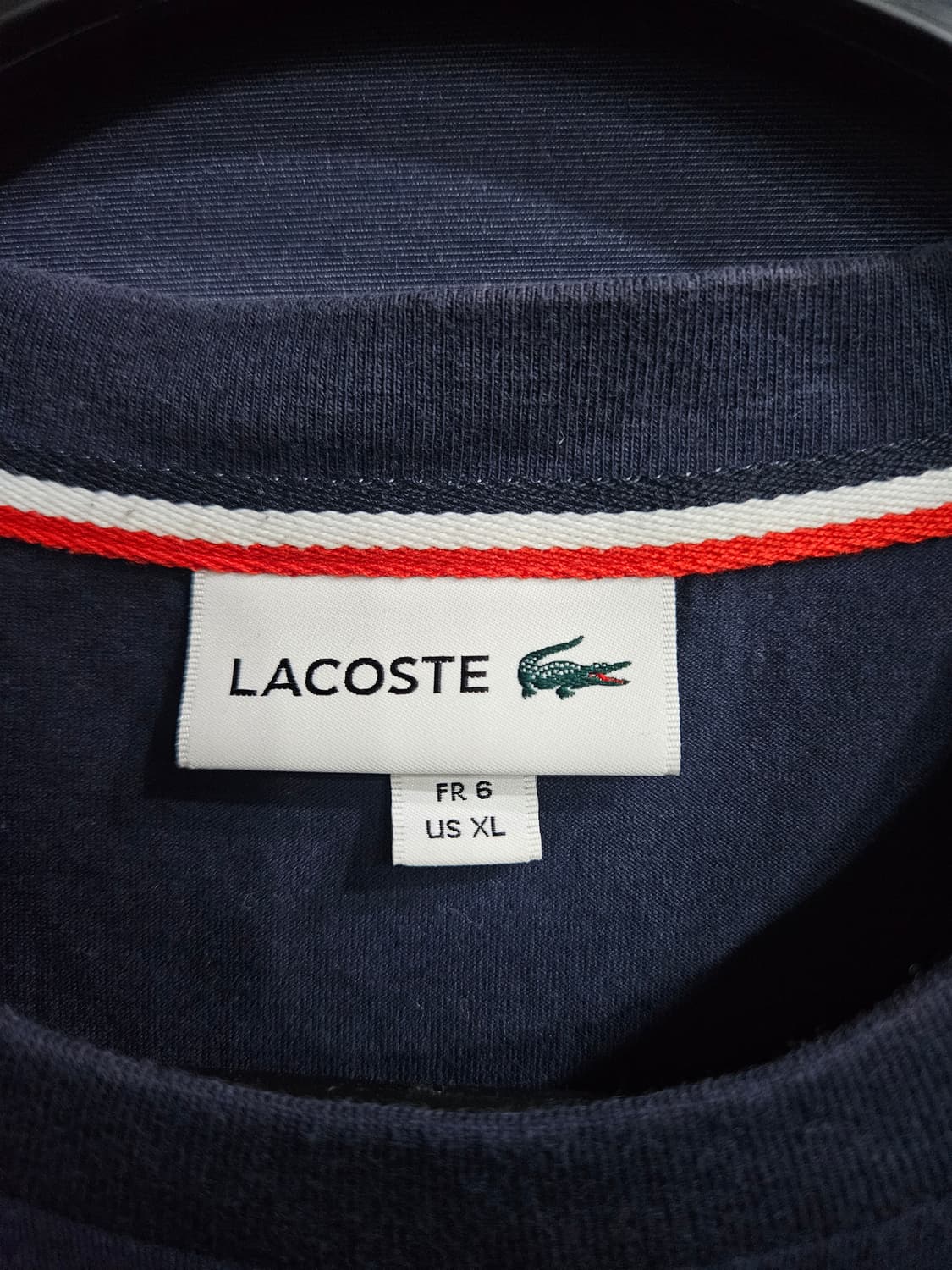 라코스테 네이비 남성 110 반팔티  상품이미지3