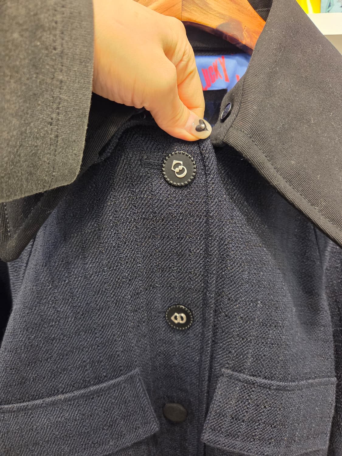 럭키슈에뜨 카라 집업 점퍼 상품이미지4