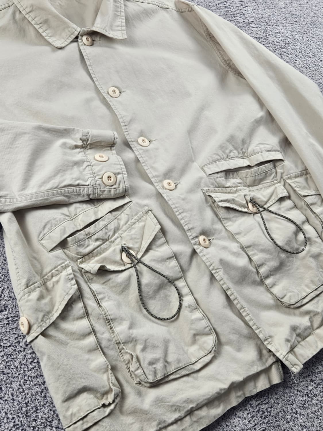 빈티지 멀티포켓 유틸리티 헌팅 워크 셔츠 ( XL추정 ) / 11202 상품이미지6