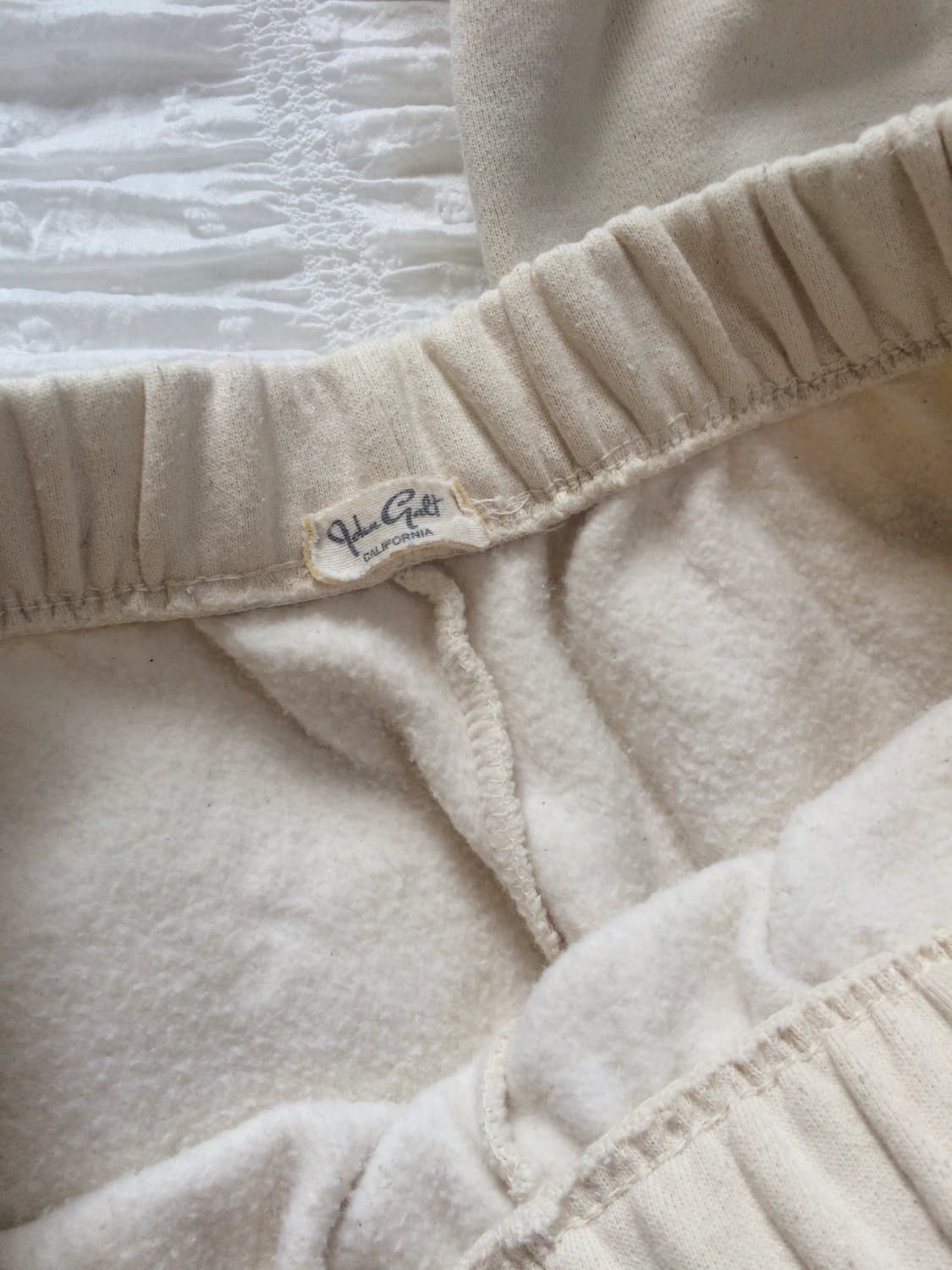 브랜디멜빌 기모 조거 트레이닝 팬츠 크림 아이보리 상품이미지3