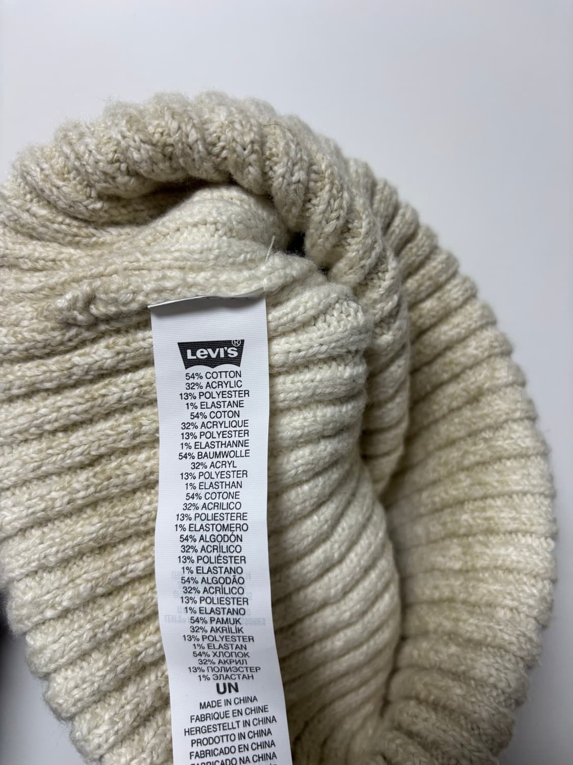 리바이스 Levis 아이보리 비니 상품이미지4