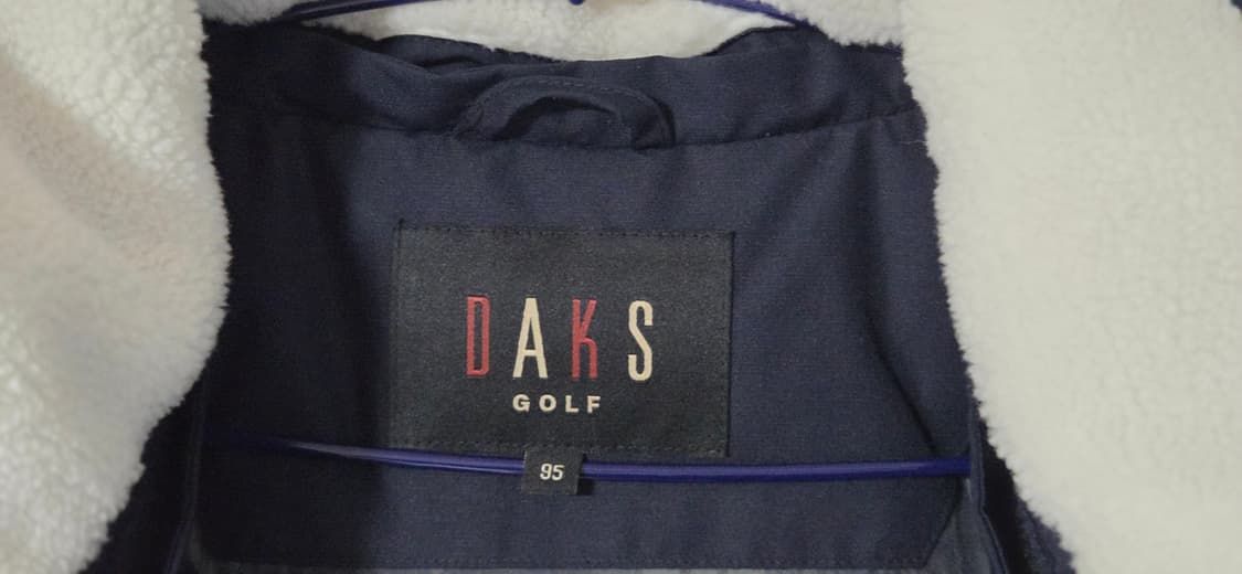 95) DAKS 닥스 골프 다운 롱패딩 골프웨어 네이비 택포 상품이미지9