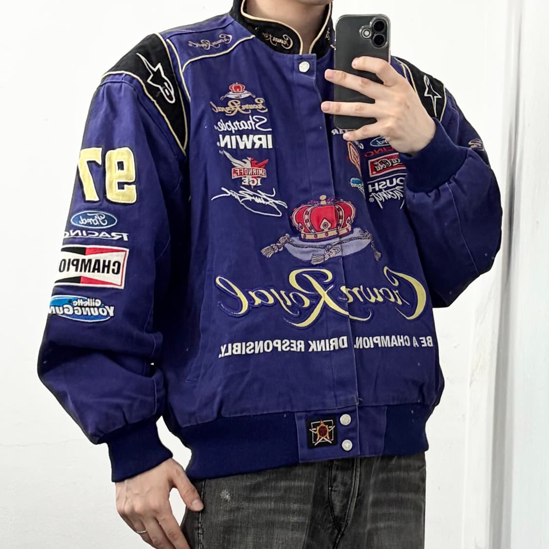 제프해밀턴 나스카 Crown Royal 레이싱 자켓 상품이미지2