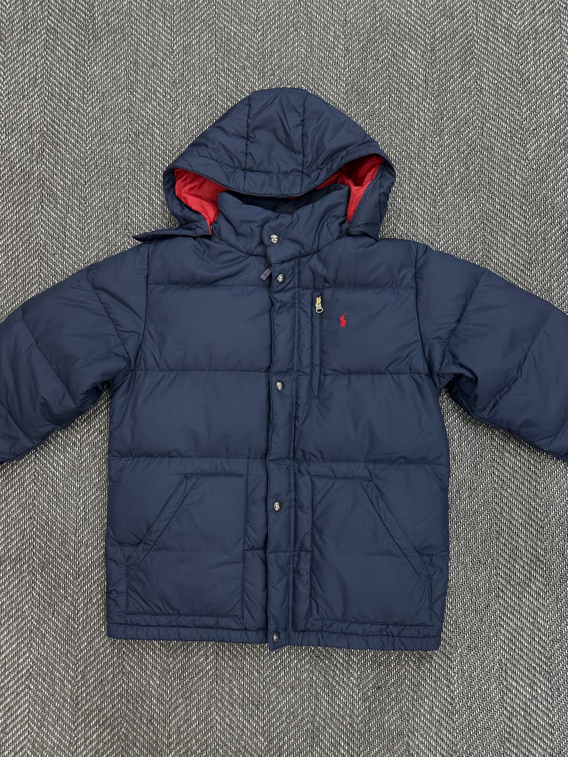 폴로 패딩 네이비 상품이미지2