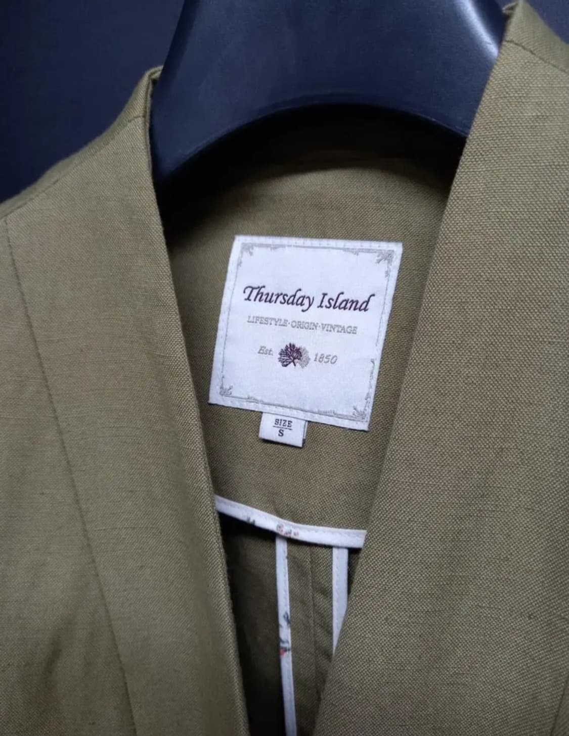 새 써스데이아일랜드 린넨자켓 55 슬림66 상품이미지8