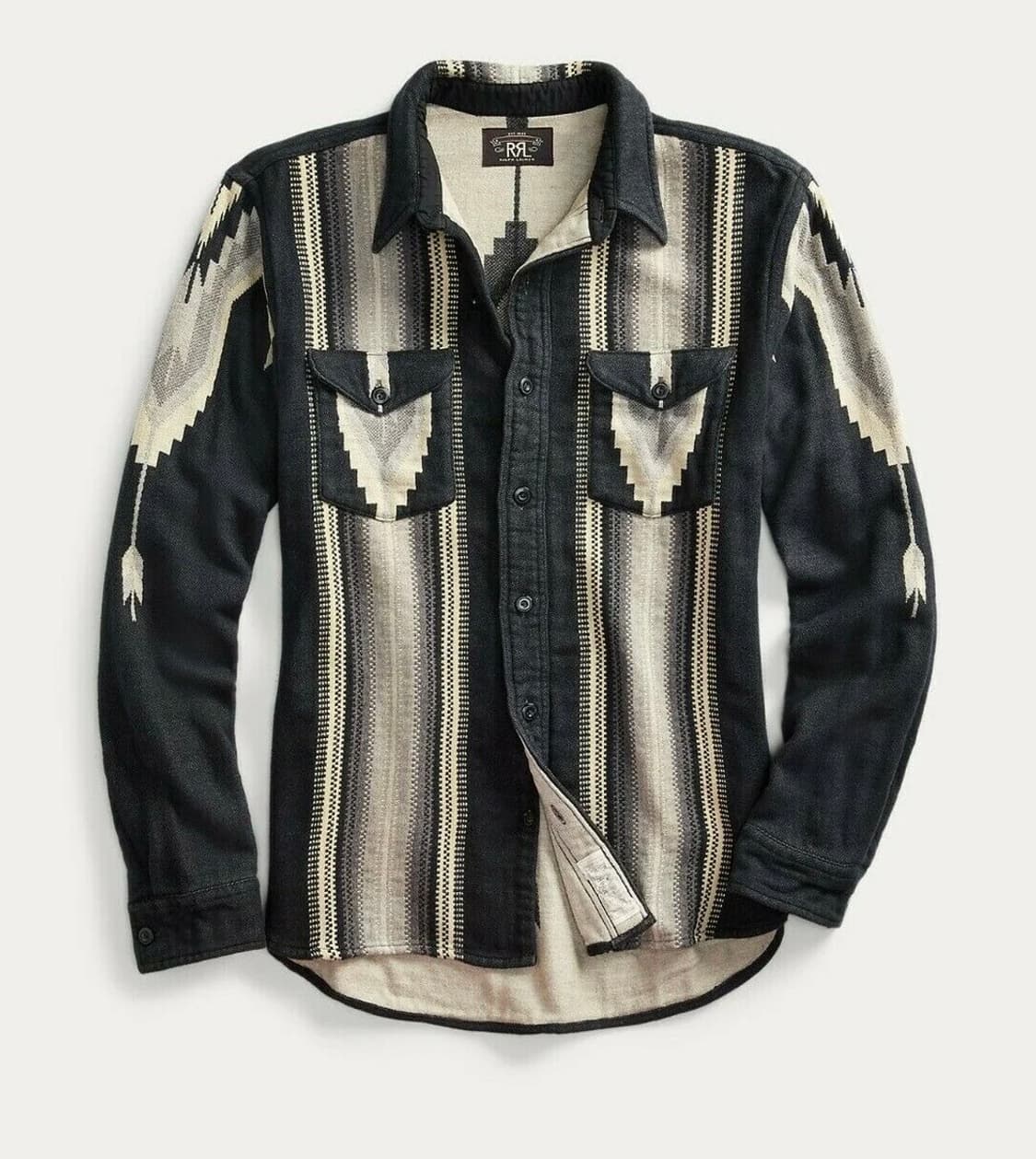 RRL 나바호 자카드 웨스턴 플란넬 오버셔츠 상품이미지1