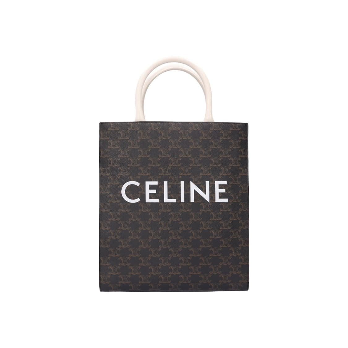 셀린느 191542BZK 카바스 백 버티컬 트리옹프 캔버스 탄 화이트 상품이미지8