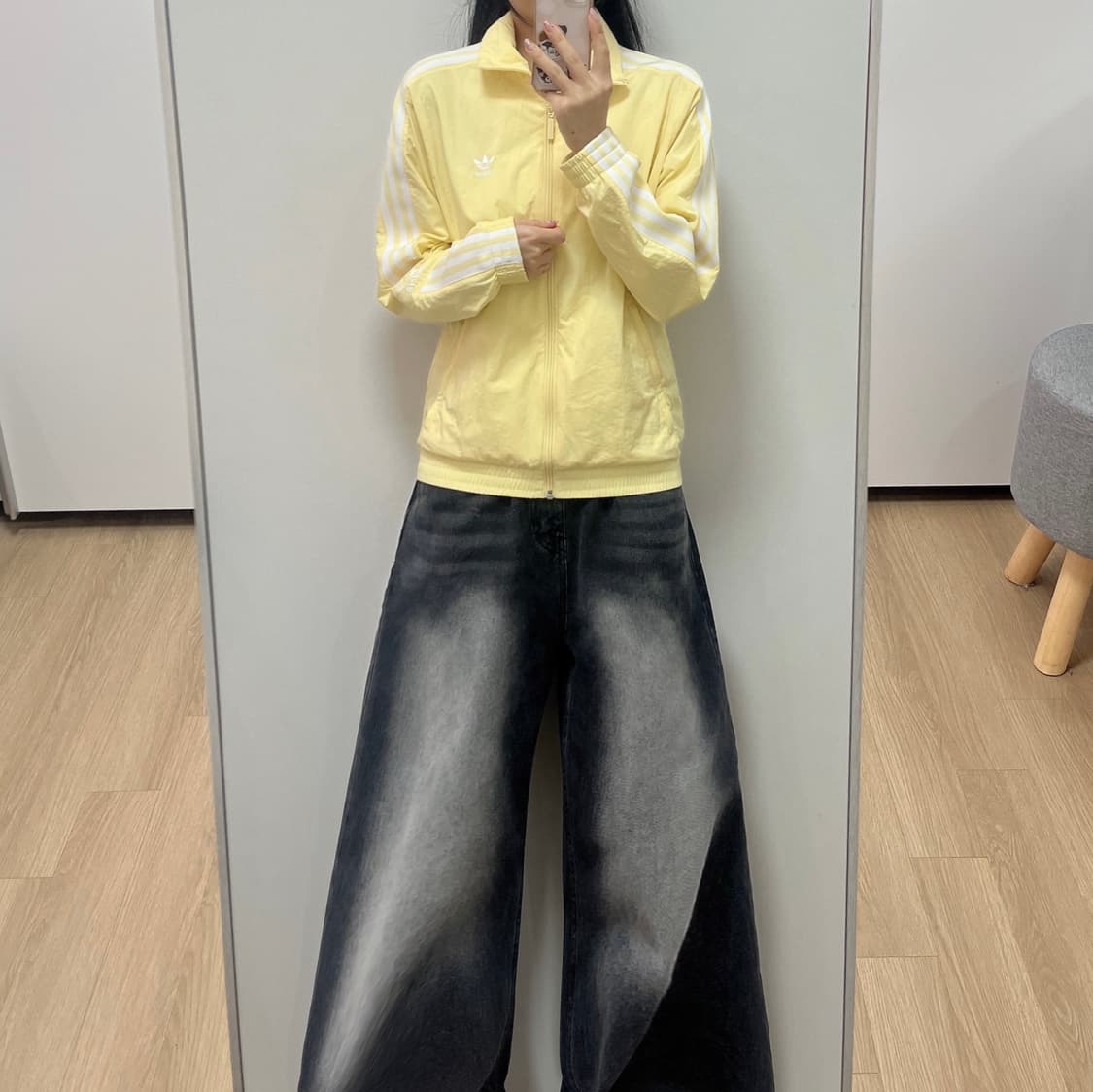 아디다스 오리지널 락업 연노랑 바람막이 자켓 상품이미지1