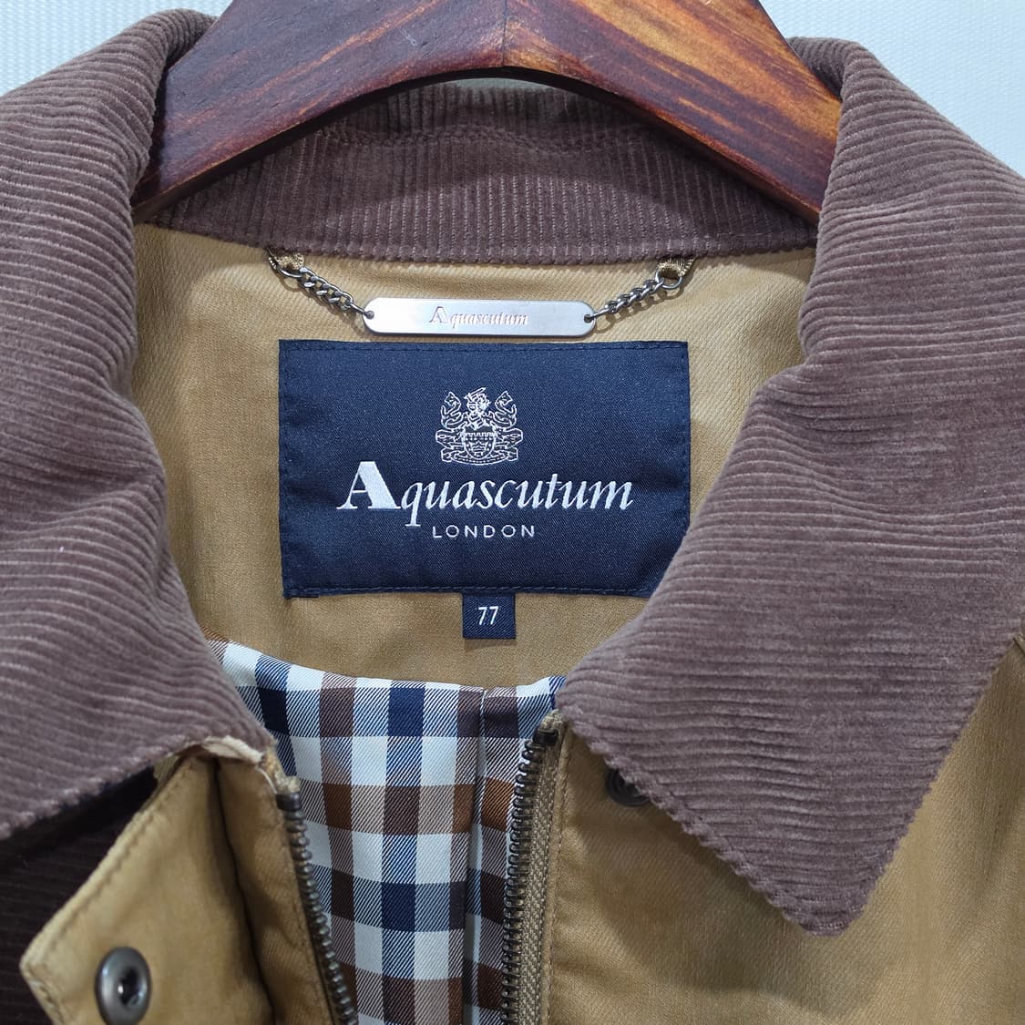 아쿠아스큐텀 코듀로이 카라 헌팅자켓- 우먼프리 상품이미지8