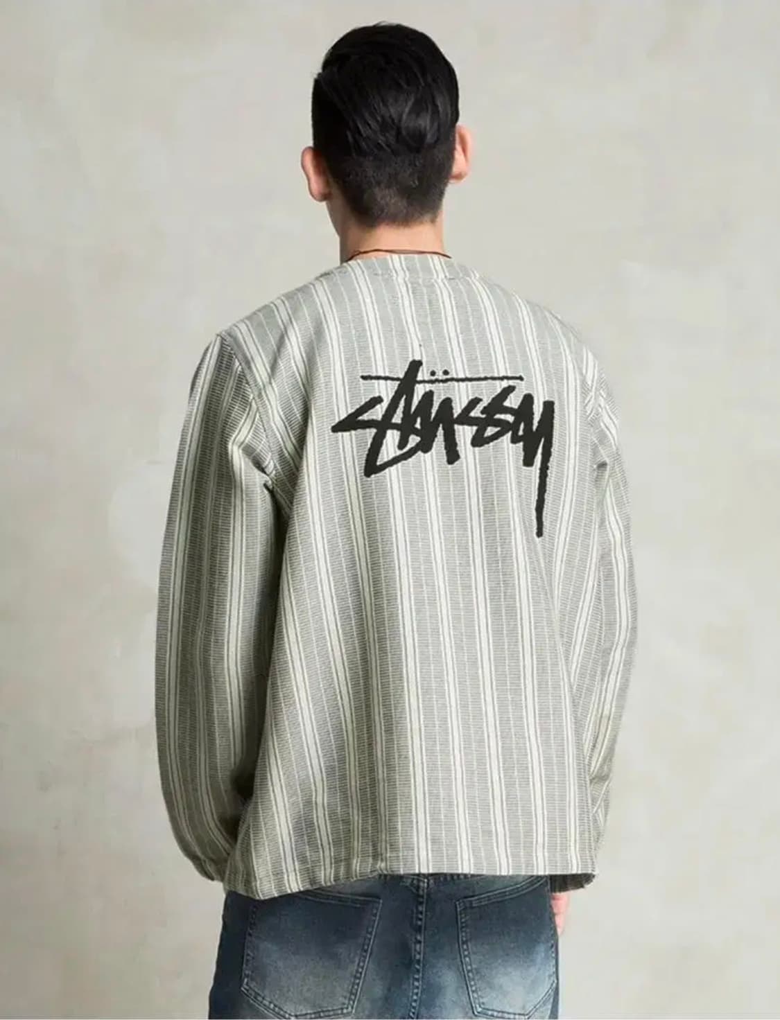 남녀공용) 스투시 코쿤 착용 헨리넥 맨투맨 스웨터 아노락티셔츠 코드쿤스트 상품이미지10