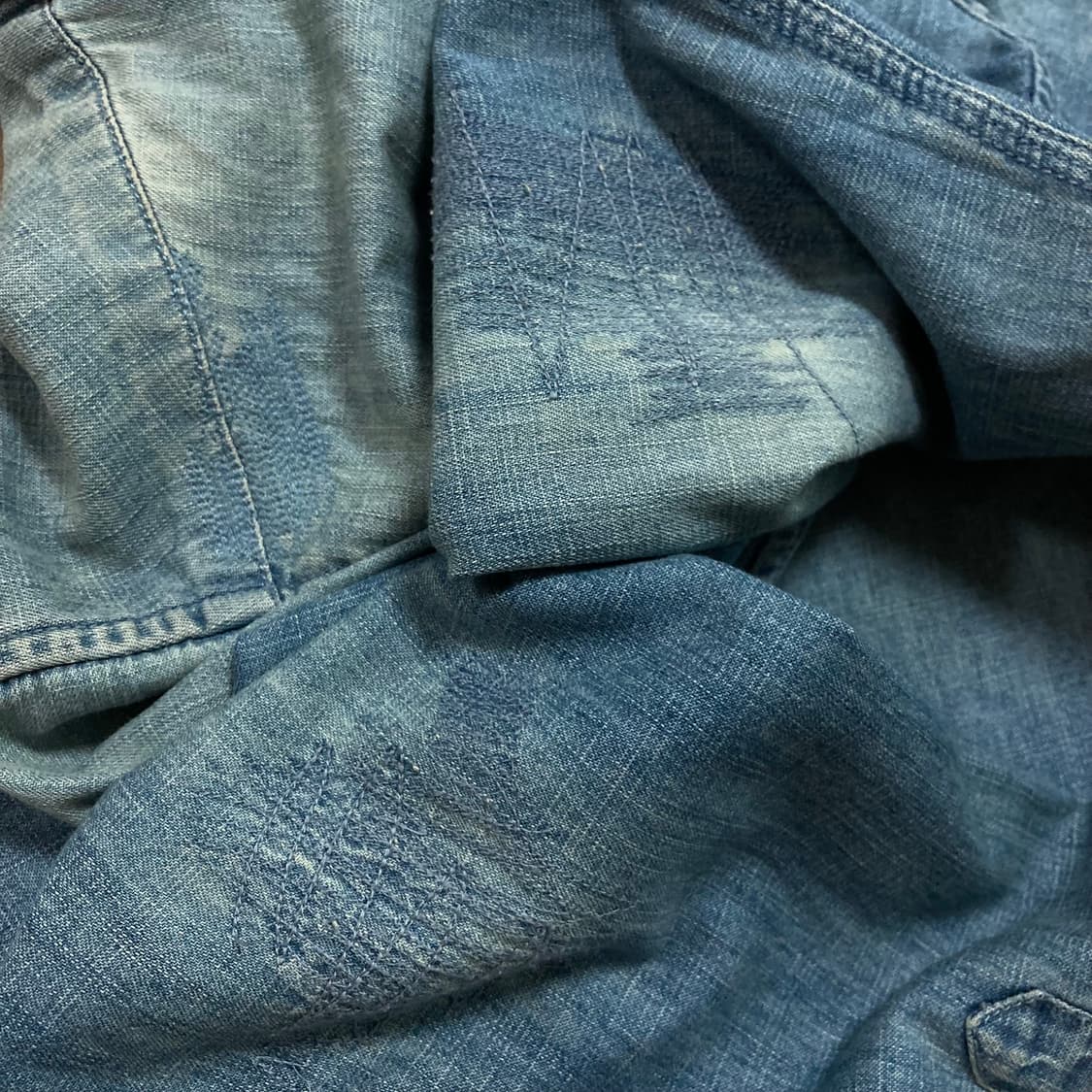 타미힐피거 스몰 로고 웨스턴 데님 셔츠 상품이미지4