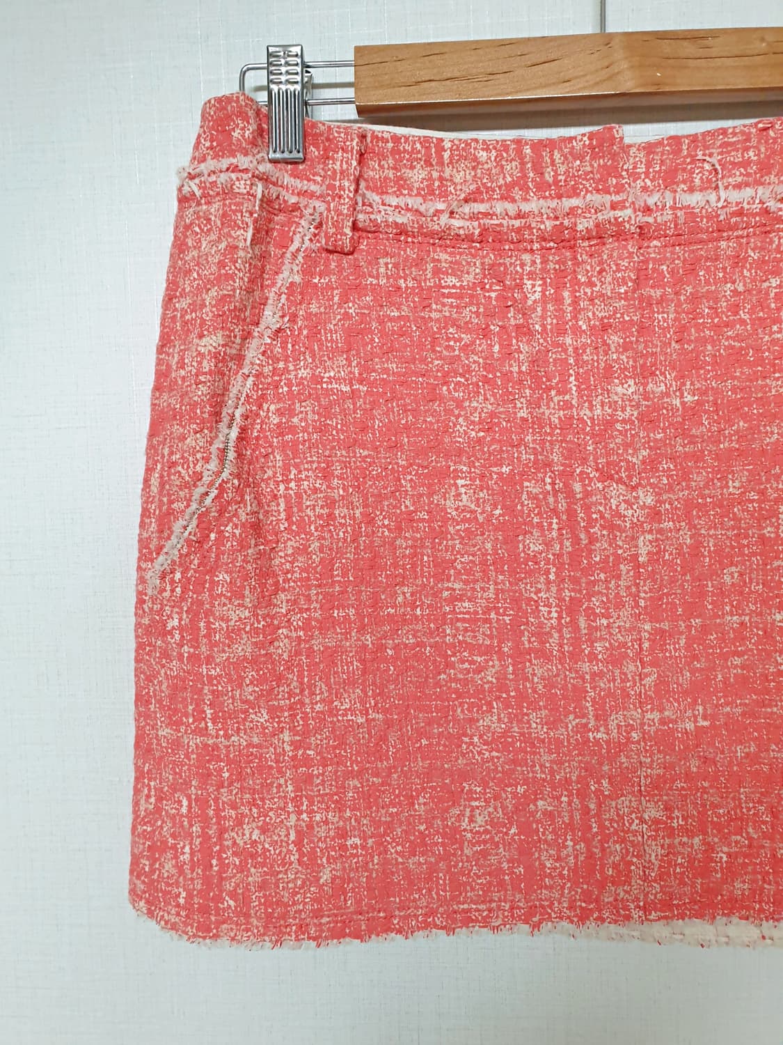 MOGG 크레파스 트위드스커트 44 미니 핑크 상품이미지6