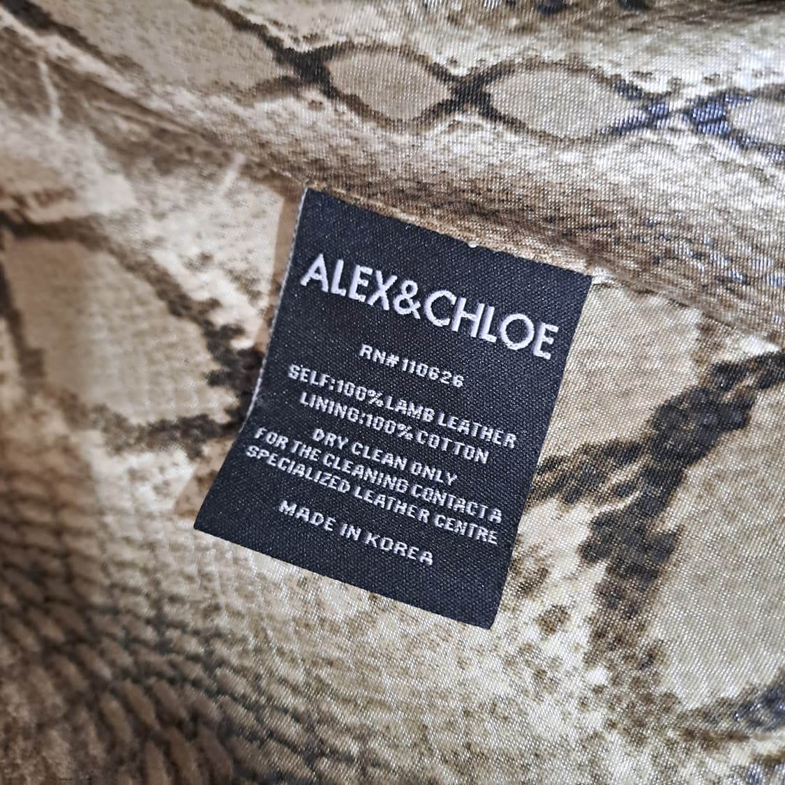 (택포) 알렉스 앤 클로에 양가죽 후드 피쉬테일 야상 L B13 상품이미지7