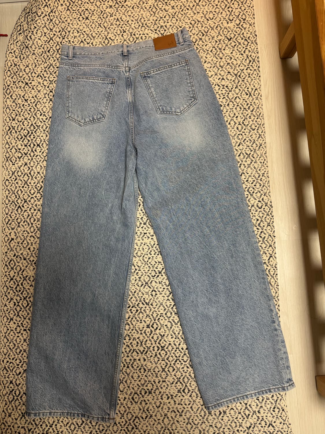 렉토 와이드 연청 데님 M 상품이미지2