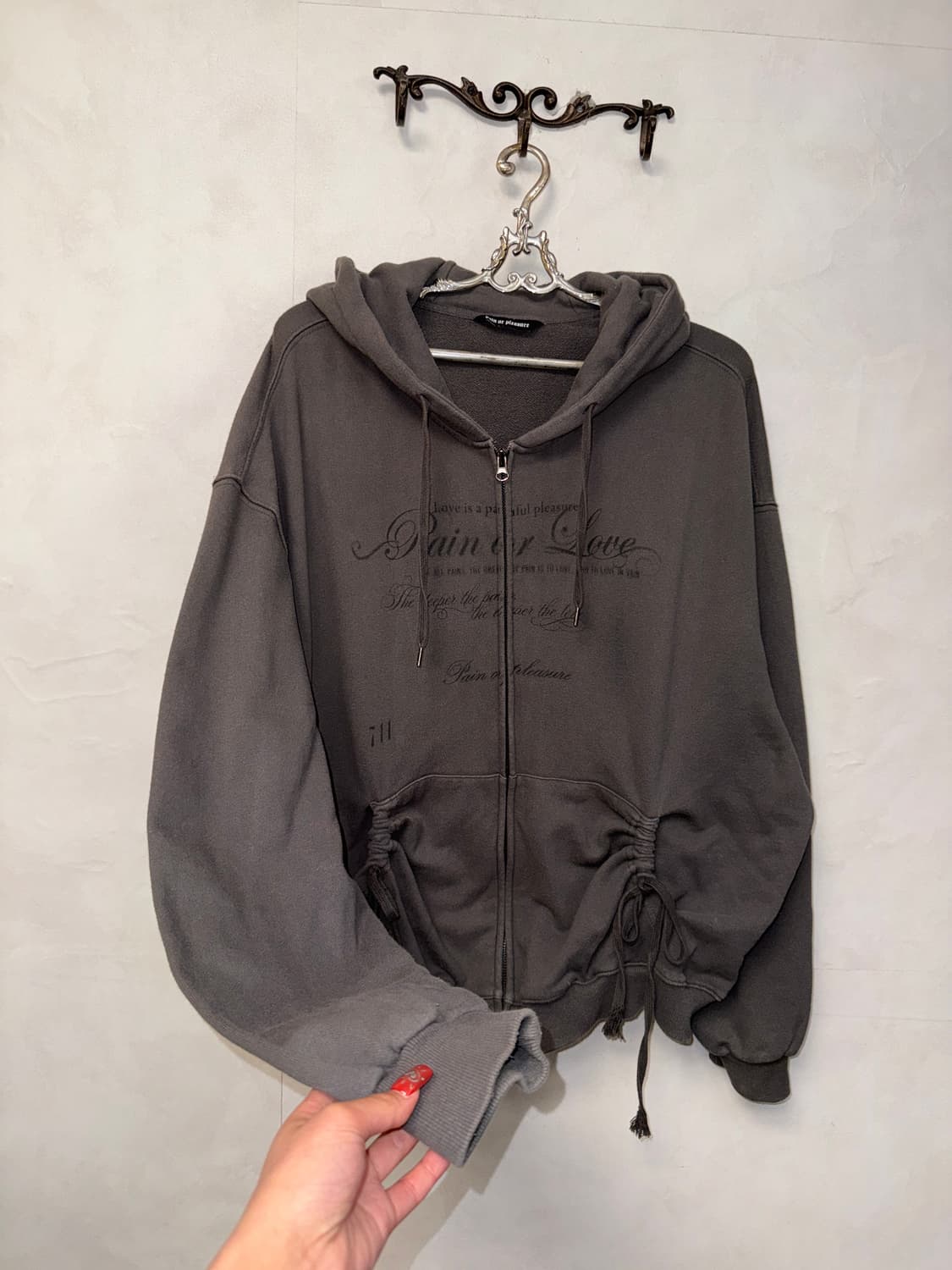 PAIN OR PLEASURE fog 2way hood zip-up 상품이미지2