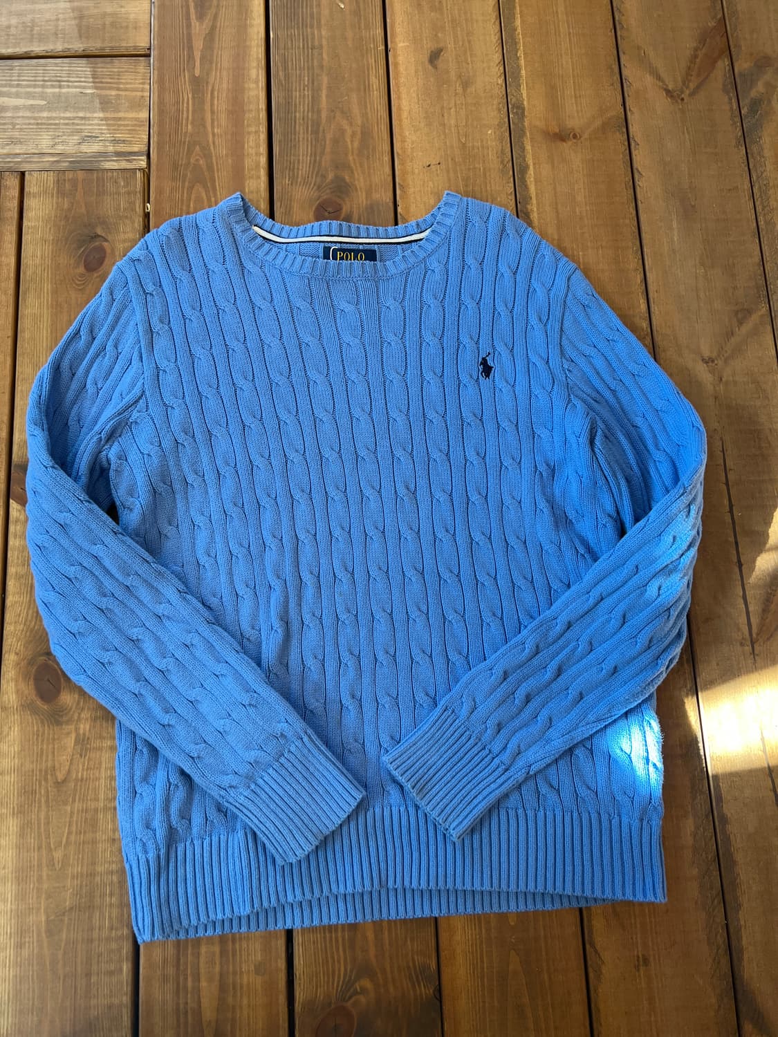 폴로 스카이블루 니트 상품이미지6