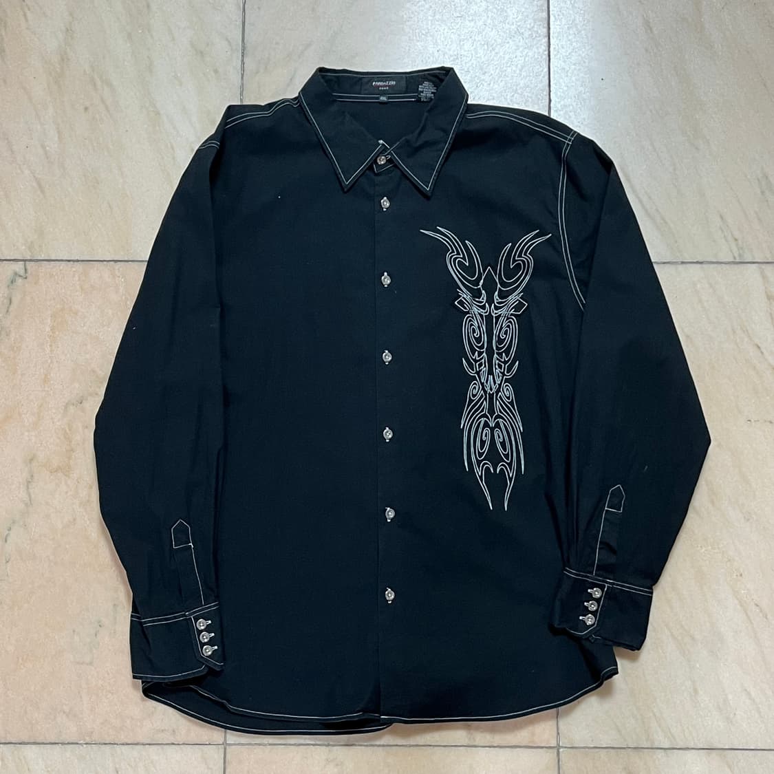 4XL vtg y2k 락시크 펑크 오버핏 빅패치 셔츠 상품이미지3