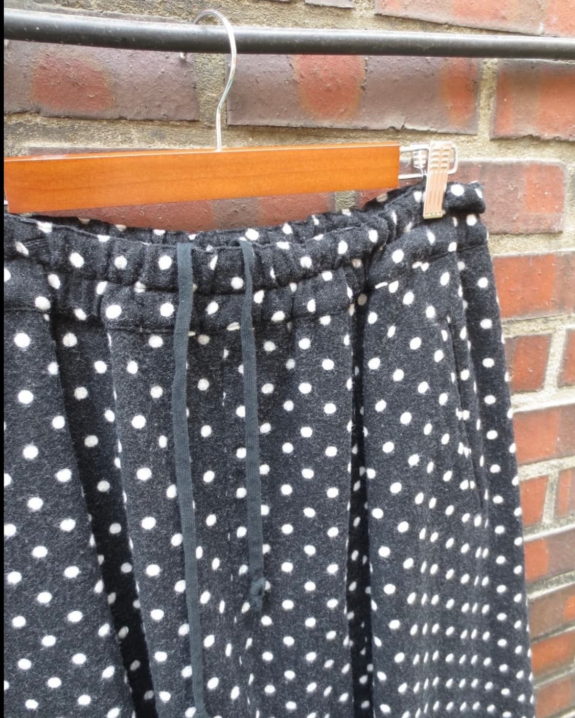 Black comme des garcons dot saruel pants 상품이미지3
