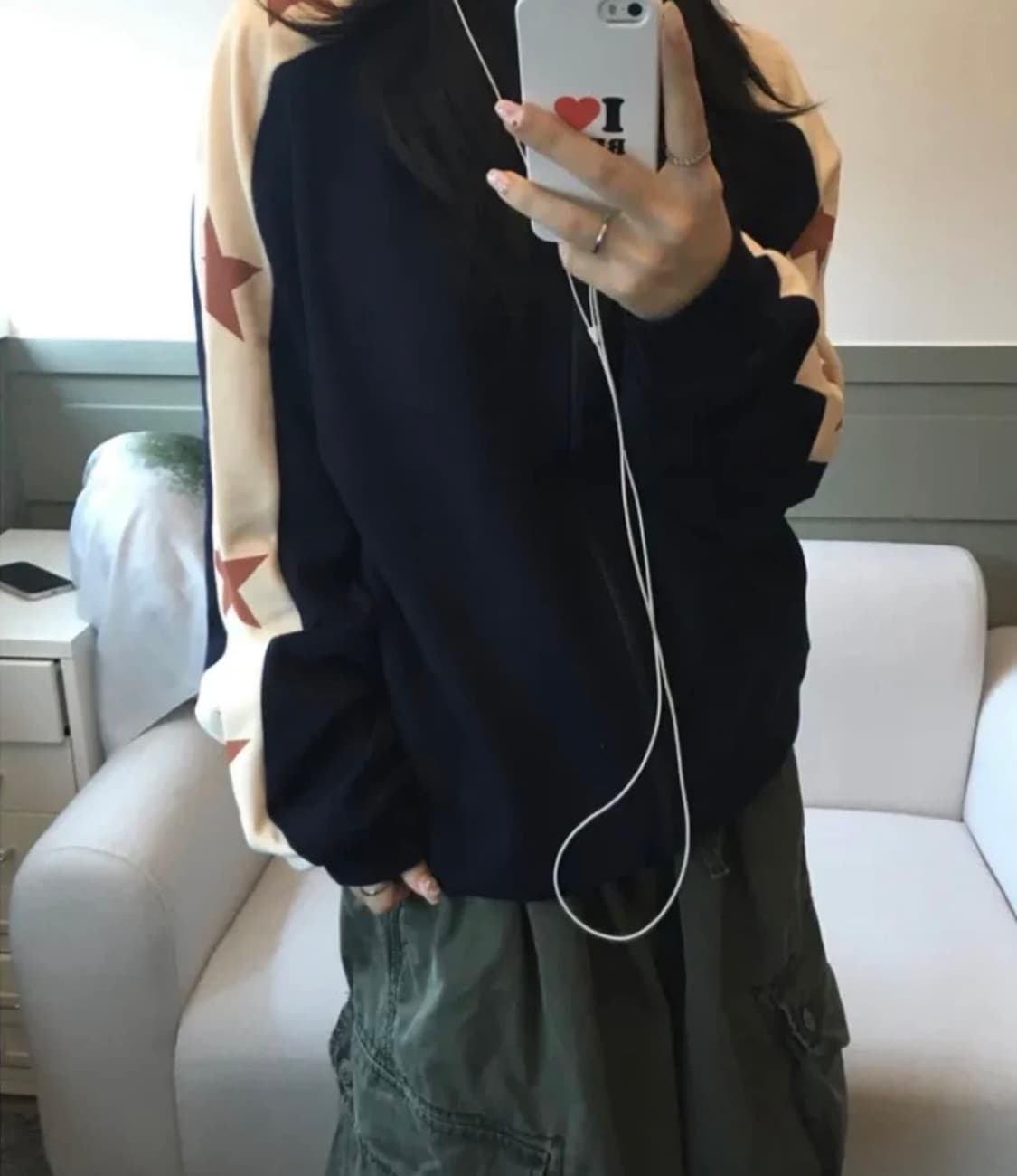 하츠코이 Hosi star printing zip-up 상품이미지1