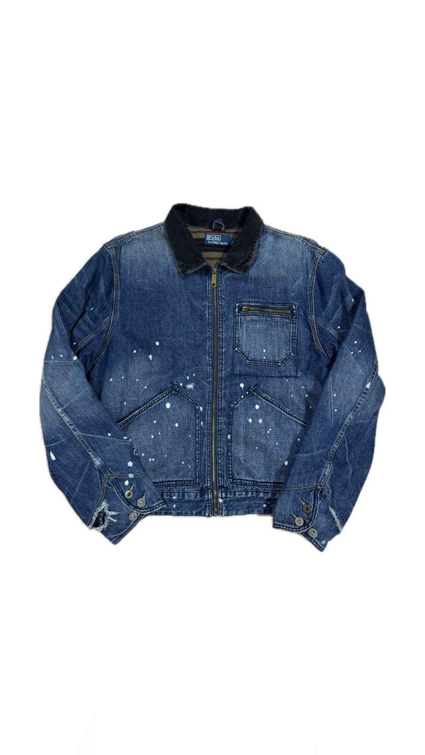 폴로 랄프로렌 40‘s Lee 191j  모티브 블랭킷 데님 자켓 상품이미지1
