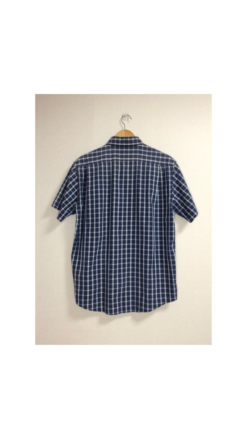 라코스테 네이비 체크 반팔 셔츠 상품이미지5