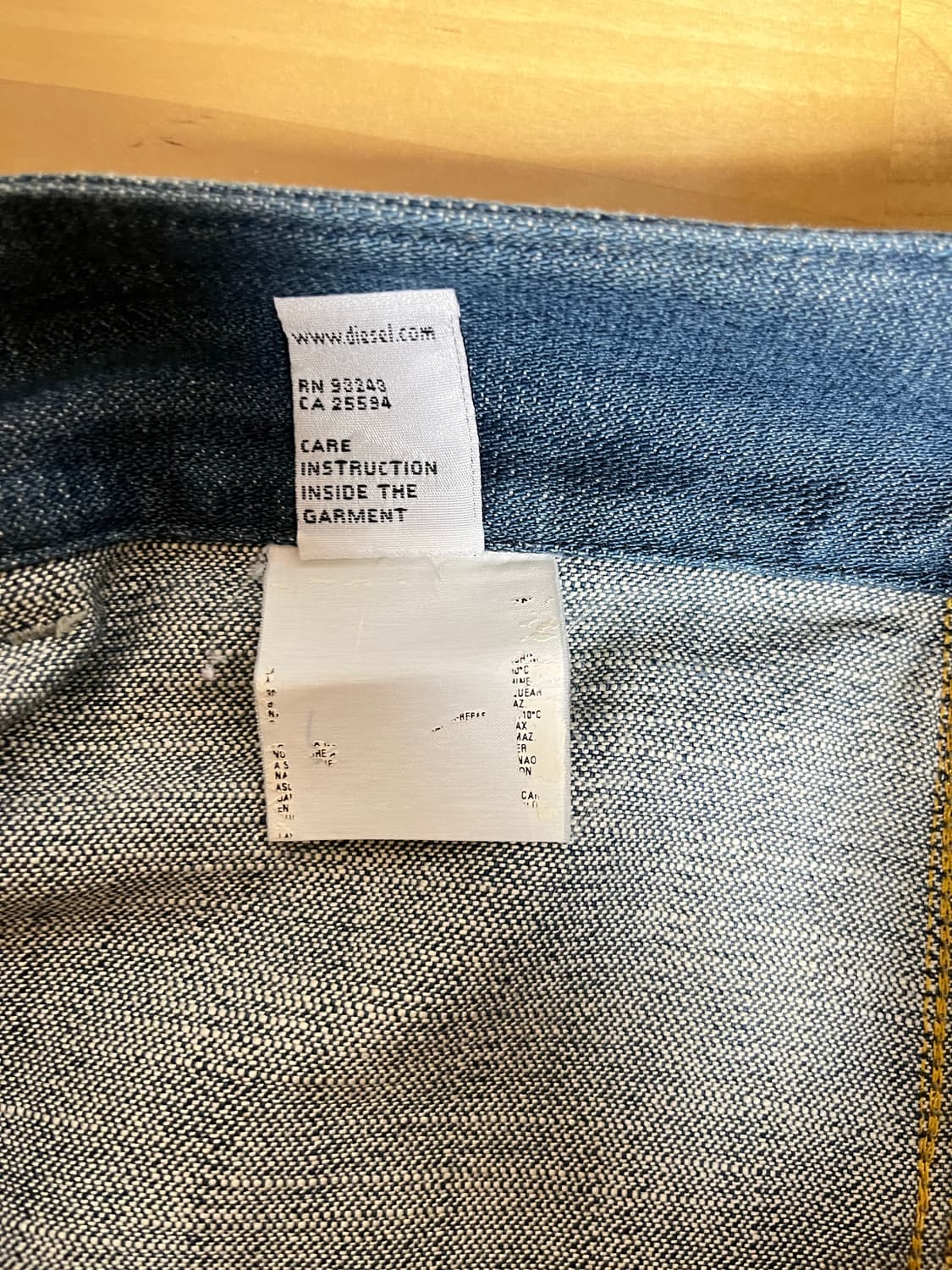 DIESEL 데님진 청바지 디젤 부츠컷 MADE IN ITALY 상품이미지7