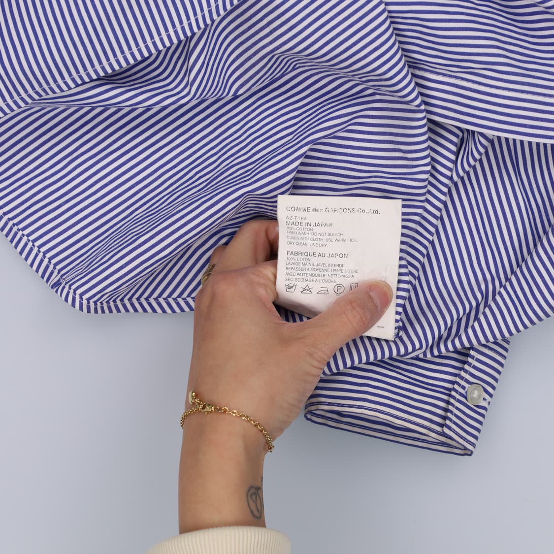 [XL] 스몰하트로고 스트라이프 셔츠 0106H1 상품이미지7