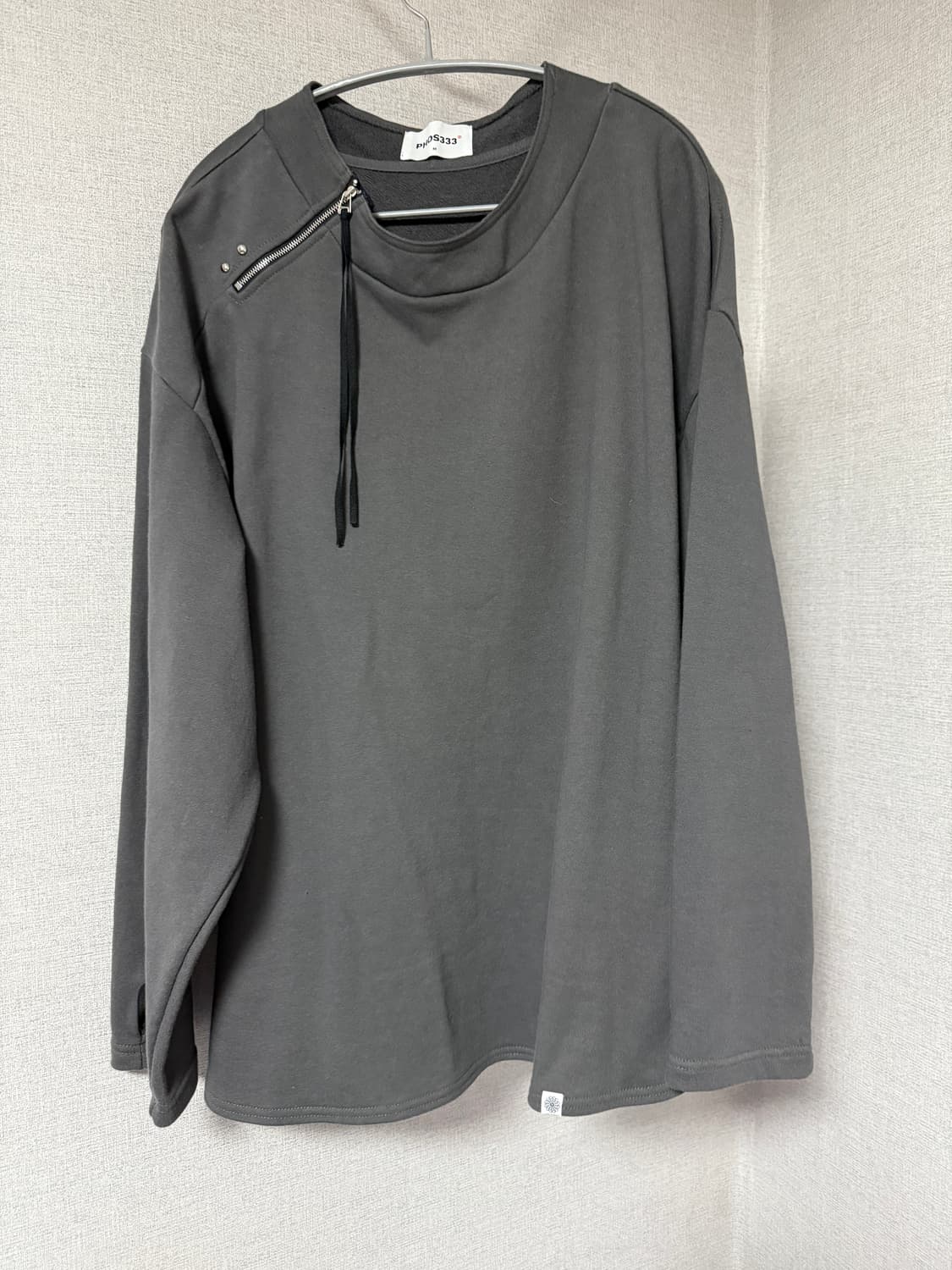 포스333 스웻셔츠 차콜 M 상품이미지2