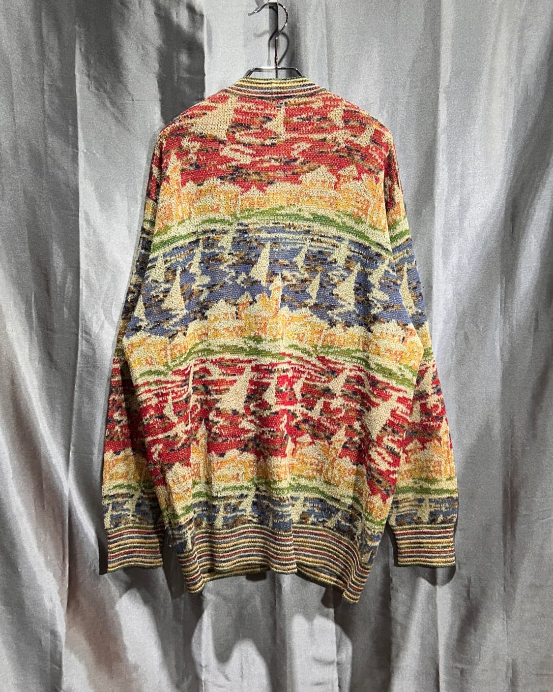 L 미쏘니 스포츠 입체 패턴 가디건 상품이미지3