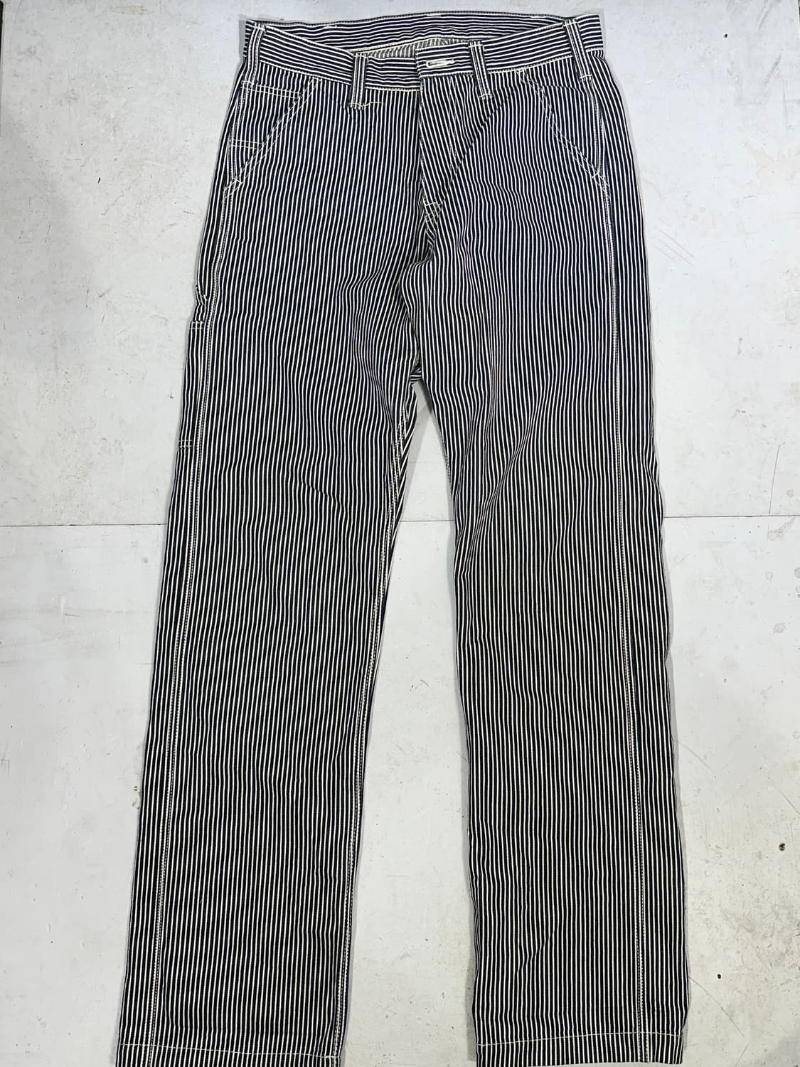 빈티지 Made in japan 블랙 히코리 와이드 워크 팬츠 30 상품이미지4