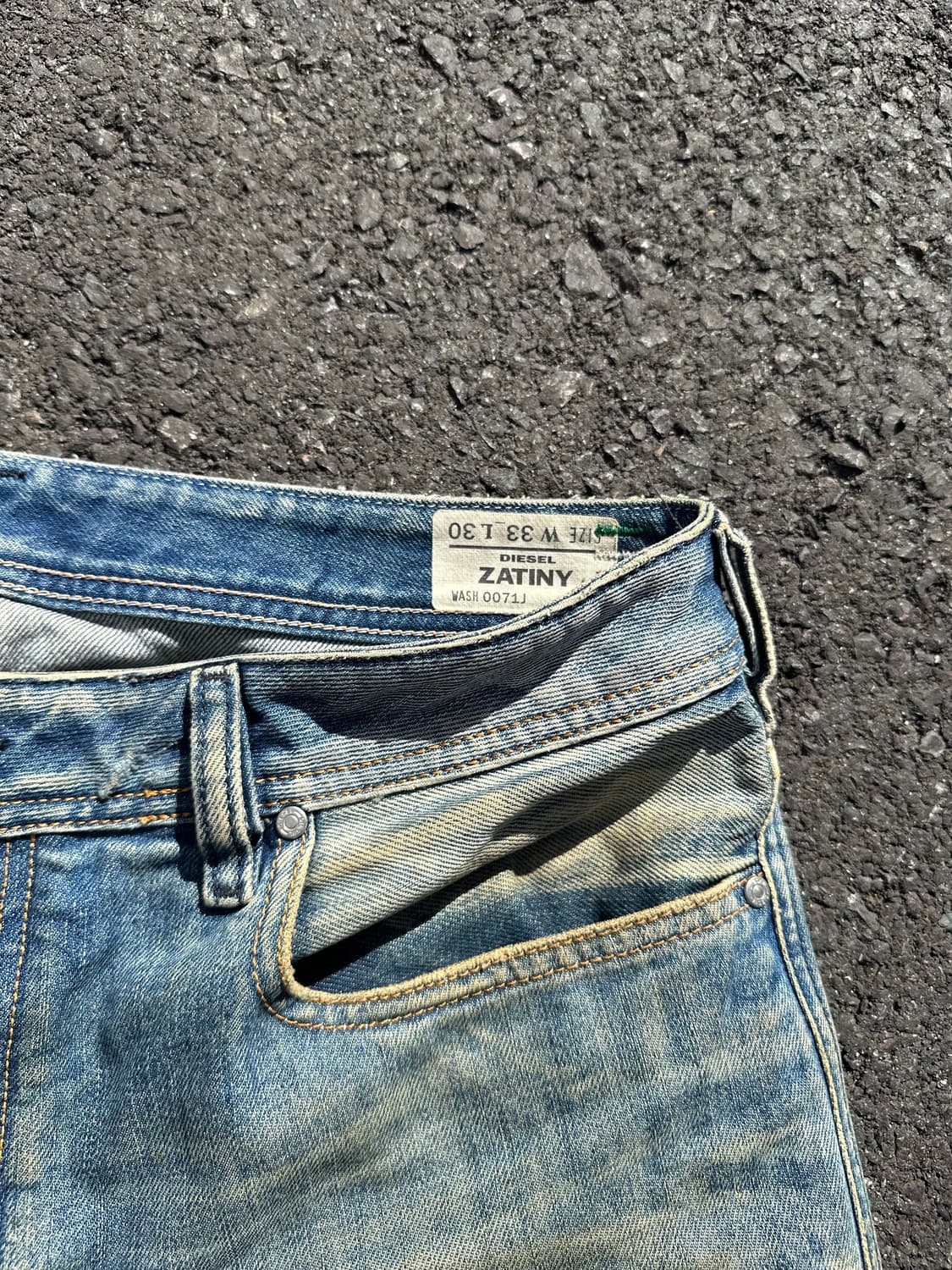 00’s Diesel zatiny repair boots denim 상품이미지7