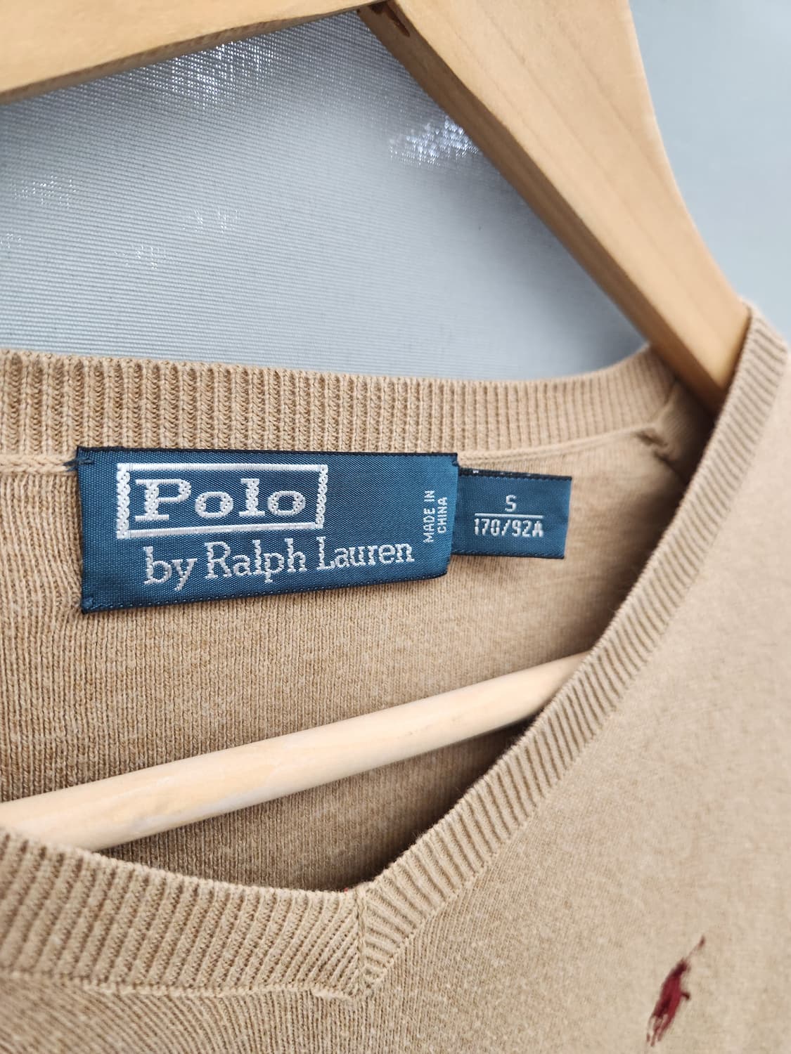폴로 랄프로렌 브이넥 니트 베이지 상품이미지5