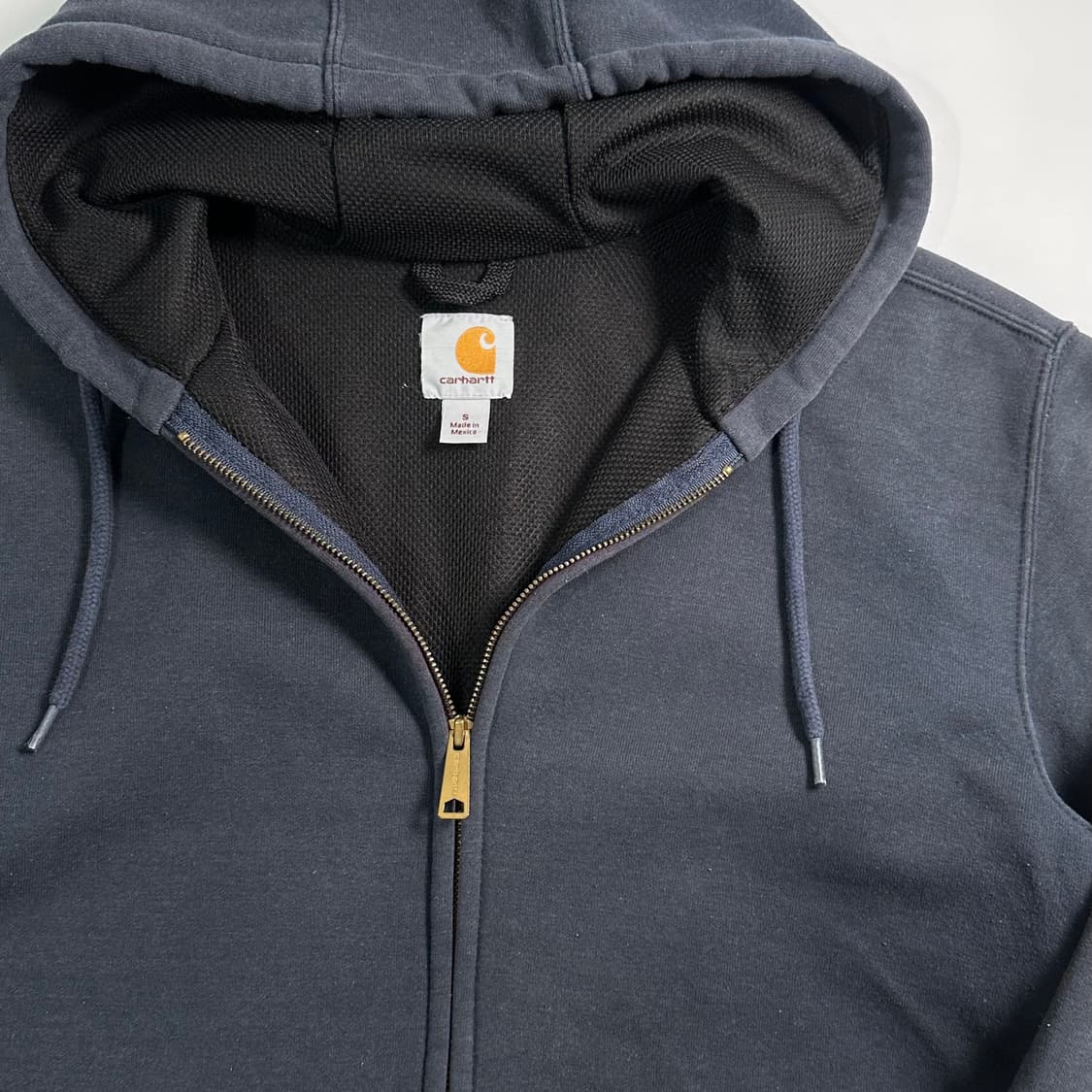 칼하트 써멀 네이비 후드집업 상품이미지3