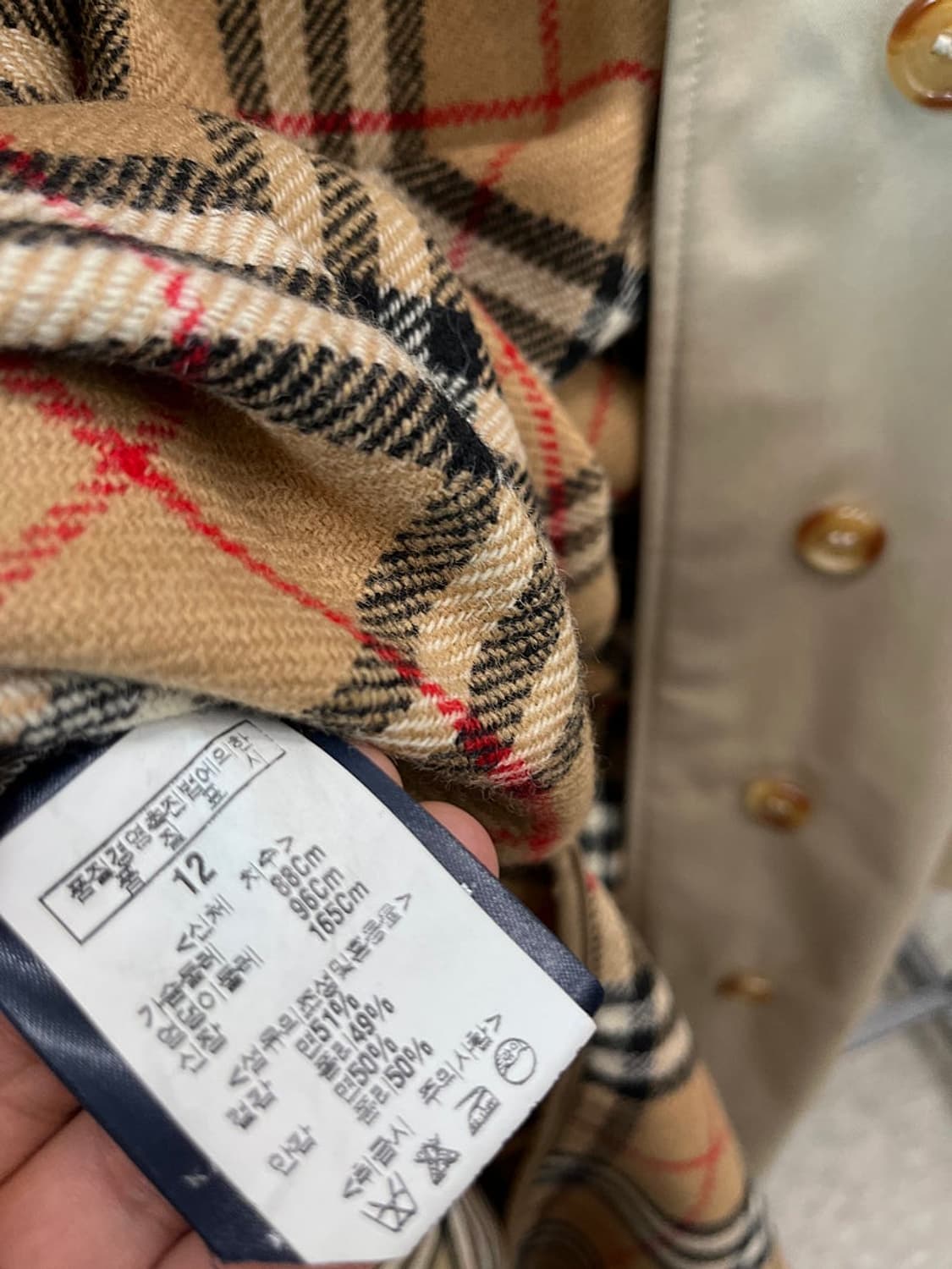 여) 버버리 개버딘 내피코트  상품이미지8