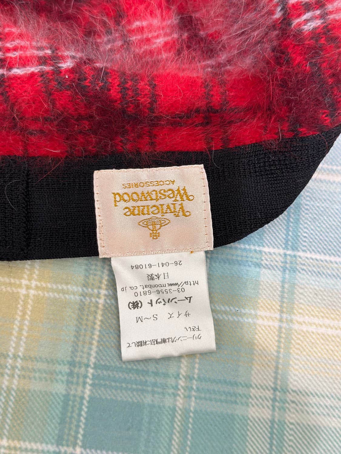 vivianne westwoo Check pattern hat 상품이미지4