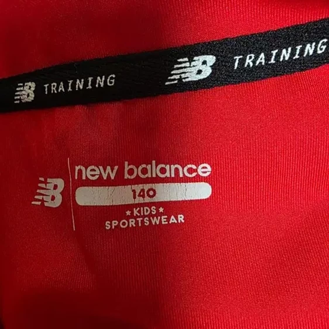 뉴발란스 키즈 남아 트레이닝 집업 자켓 레드 상품이미지3