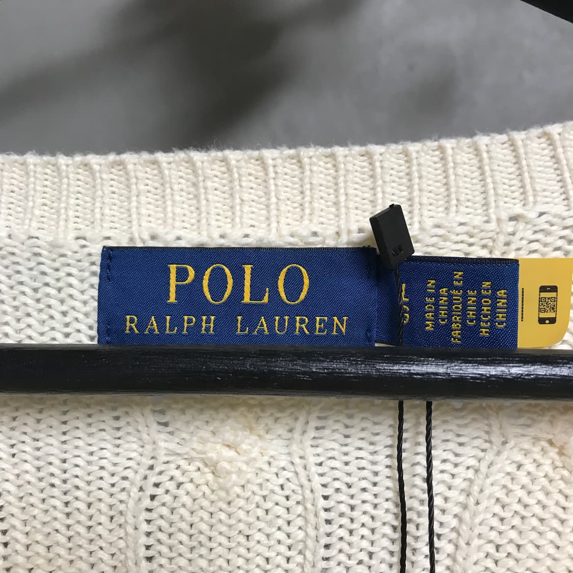 폴로 랄프로렌 QR 케이블 반팔 니트 L 상품이미지5