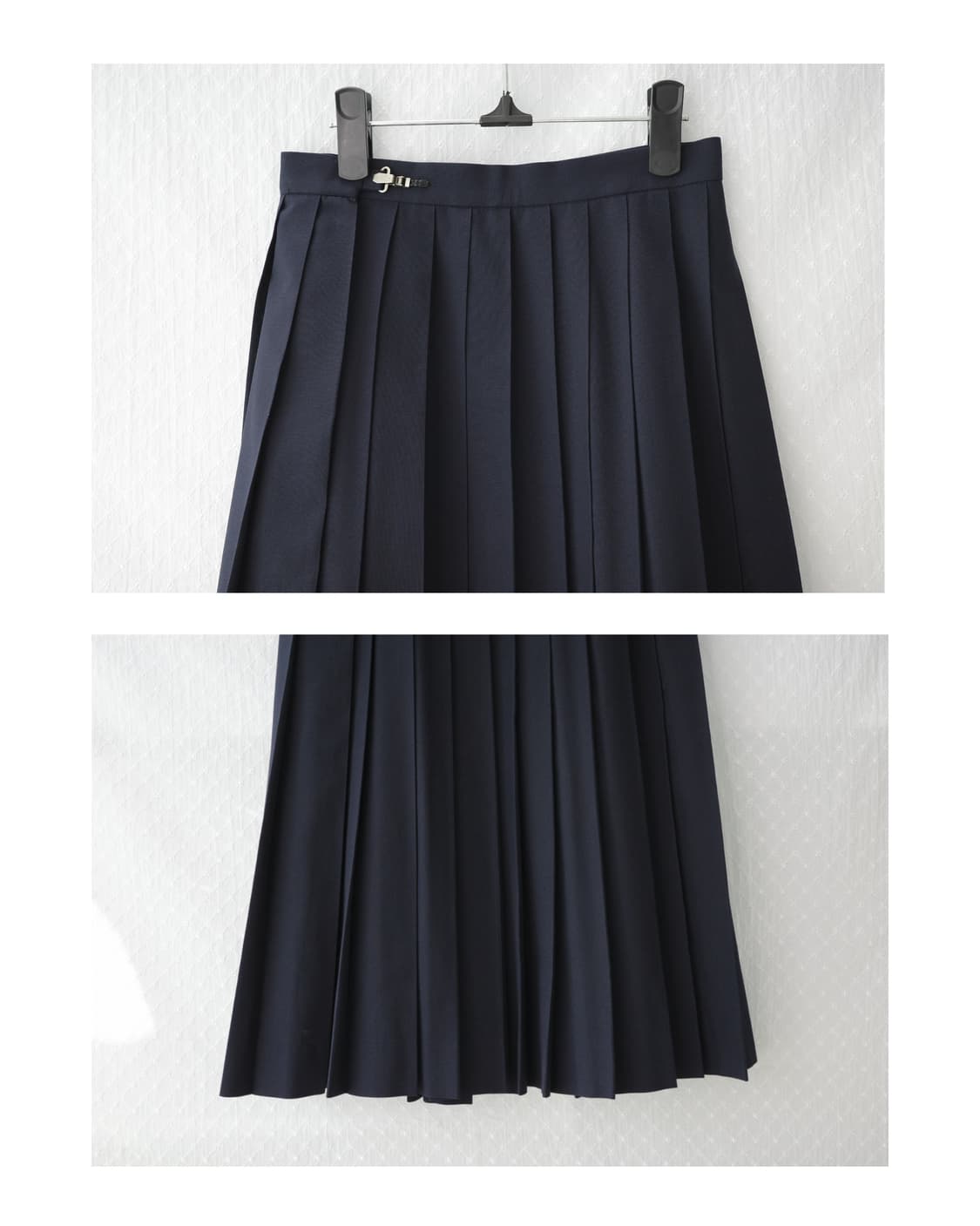 Pleated Navy skirt 상품이미지2