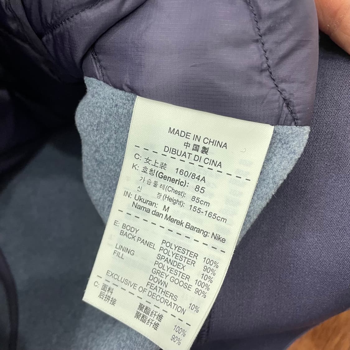 여성 나이키 골프 경량 패딩 베스트 상품이미지5