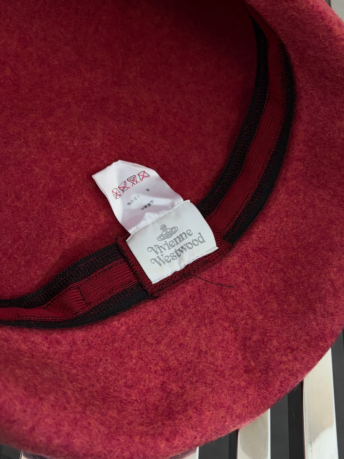 Vivienne Westwood 비비안웨스트우드 레드 베레모 상품이미지4