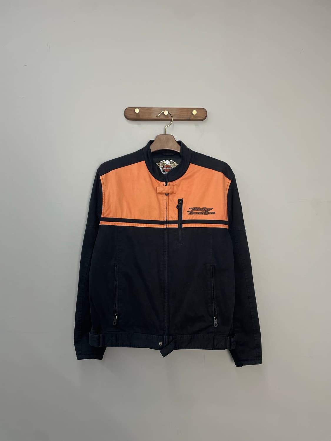 할리데이비슨 모터사이클 빅로고 코튼 레이싱 자켓 H2201 상품이미지3