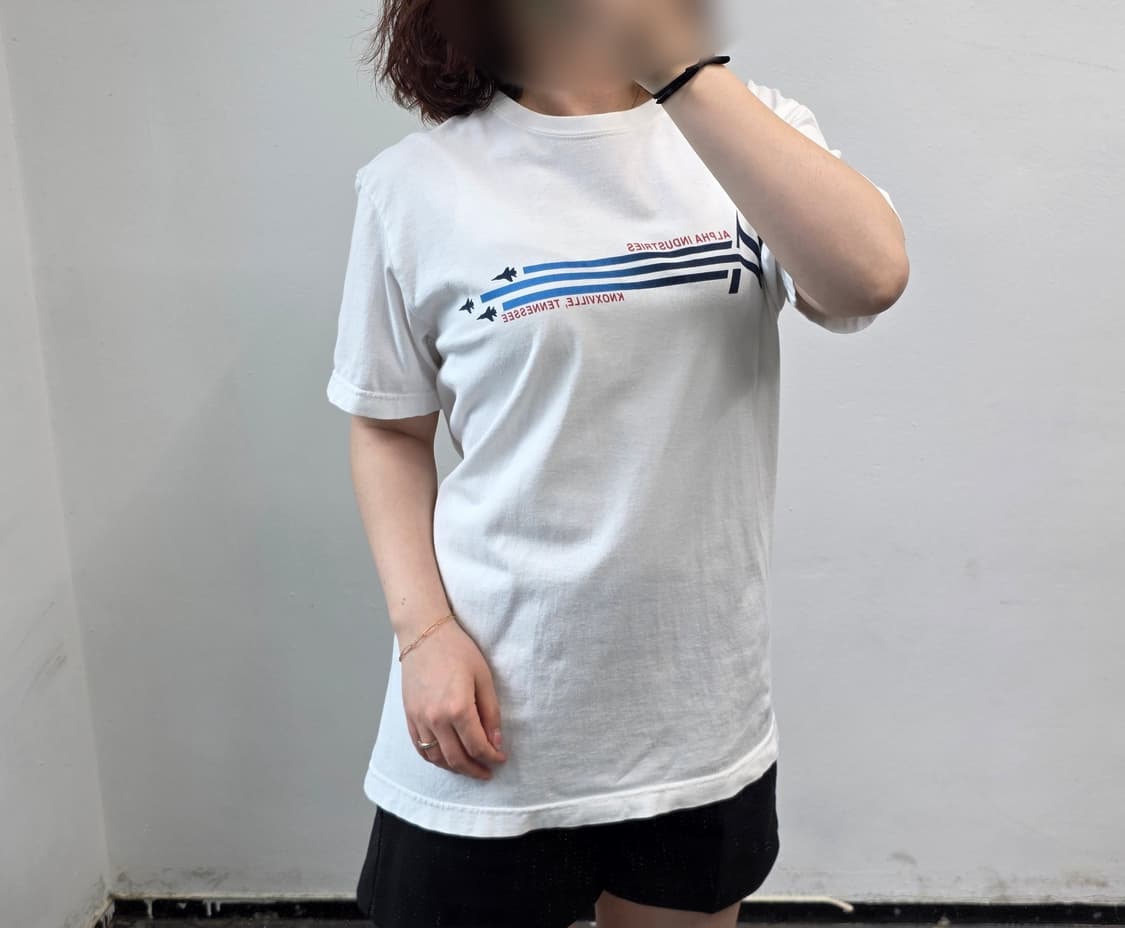 [프립]알파 인더스트리 반팔티 화이트 상품이미지2