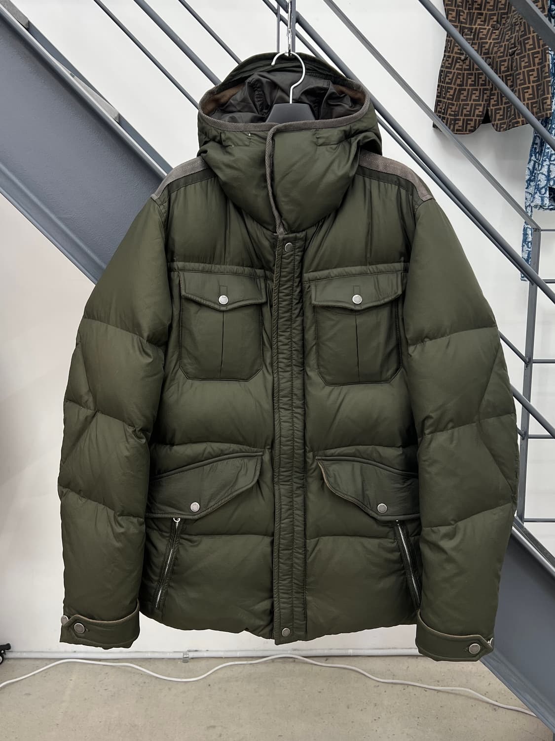 CP 컴퍼니 12FW 피스다이 나일론/울 패딩 자켓 상품이미지4