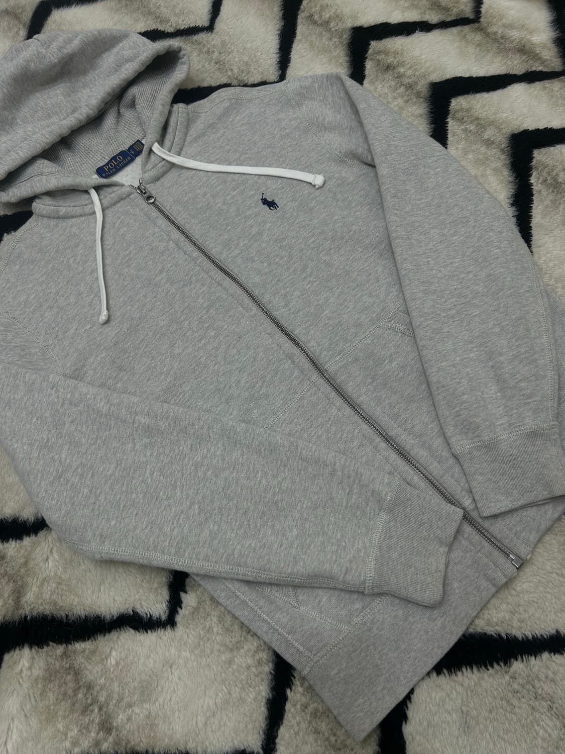 [S]폴로랄프로렌 후드집업/그레이/기모 상품이미지2