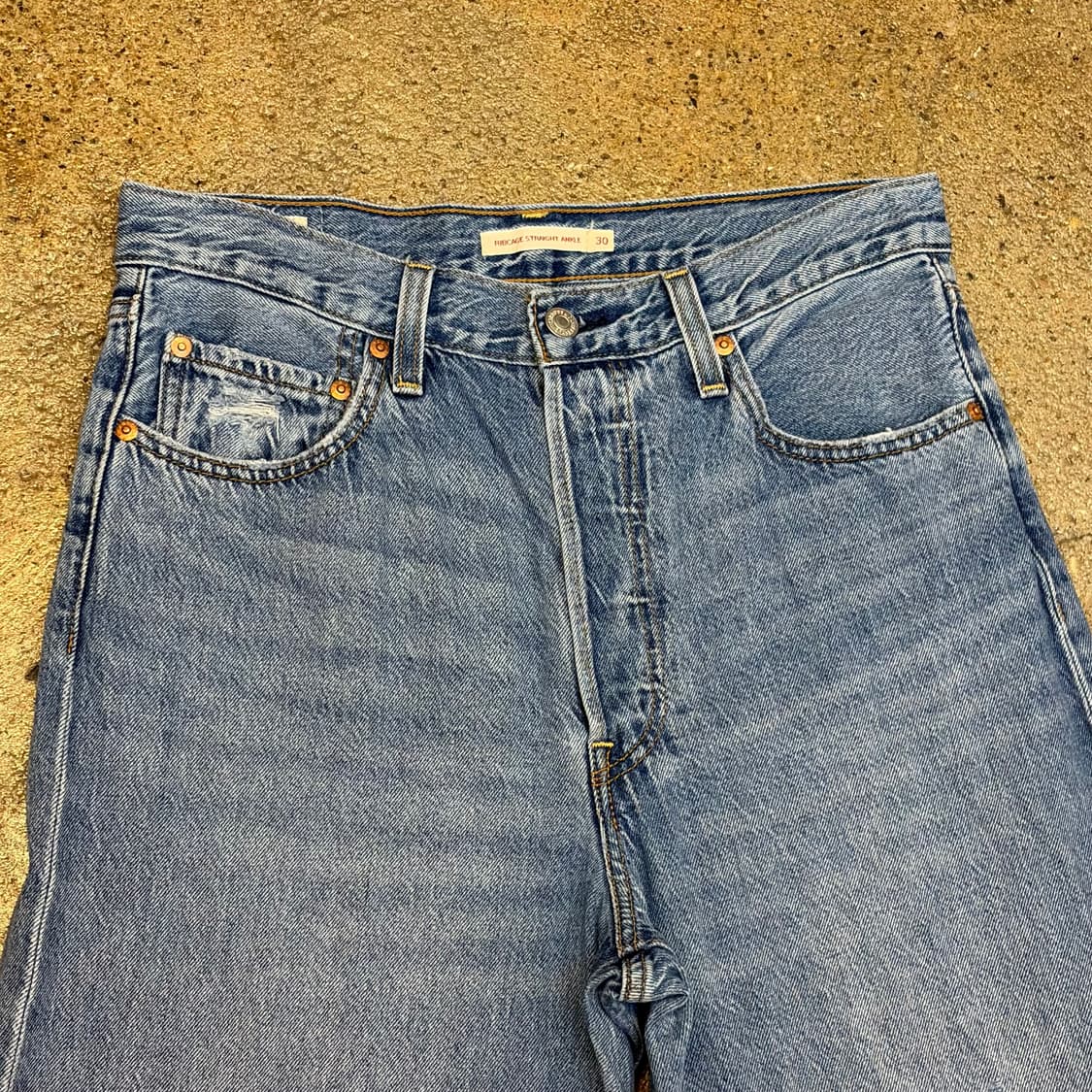 USA 빈티지 리바이스 립케이지 스트레이트 청바지 상품이미지5