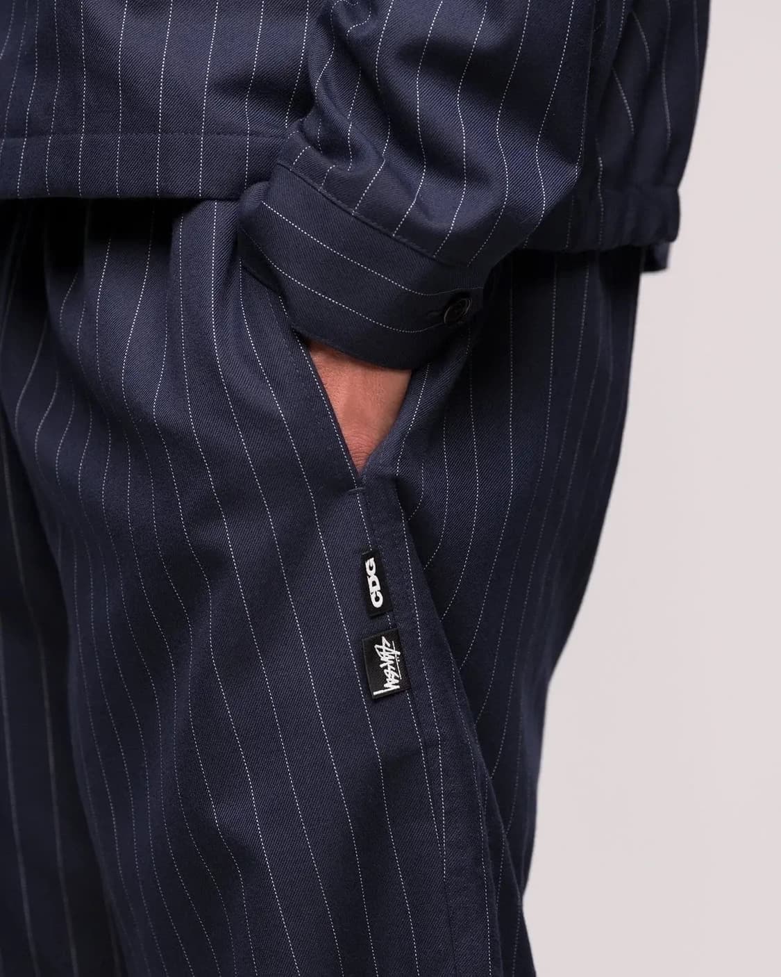 스투시 x 꼼데가르송 CDG 핀 스트라이프 비치 팬츠 S (28-30) 상품이미지7