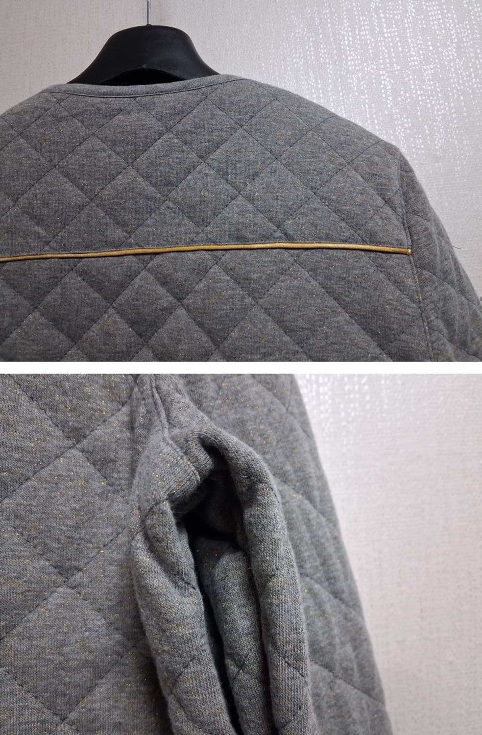 karl mark john 퀼팅더블면쟈켓 면누빔더블가디건 66 새옷 상품이미지6