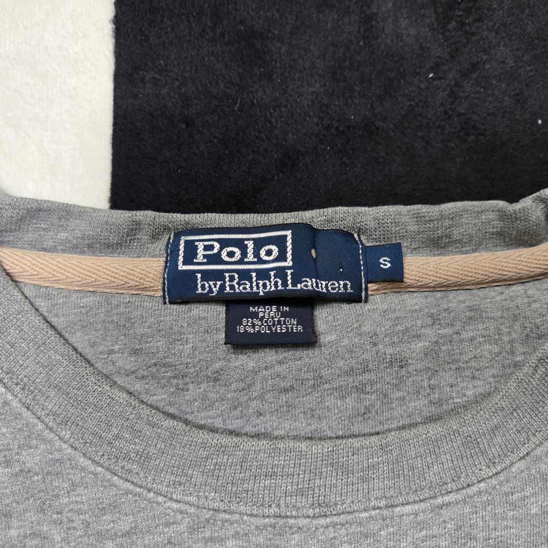 S 폴로랄프로렌 90s USA 폴로베어 스웻셔츠 맨투맨 그레이 상품이미지3