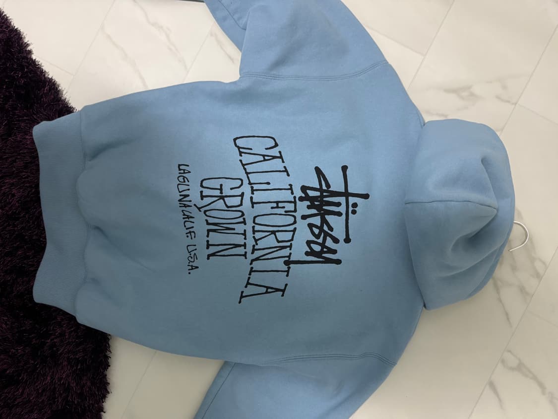 스투시 캘리포니아 그로운 후드집업 S 상품이미지2